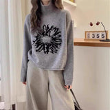 2025 Spring And Autumn Arts Fan Top Dress Design Sense Stitched Pink Side Open Fork Loose Casual Shirt