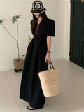 Fashion Women Puff Sleeve Zipper Ruffes Black White Plaid Dress Woman Casual Print Dress Pullover Ladies Long