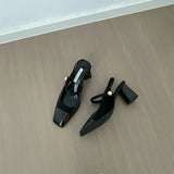 Shoes Beautiful Bag Head Sandals Women's 2025 New Fashion French Retro Square Mary Precious Shoes