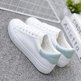 White Shoes Women 2025 Spring And Autumn New Fashion Flat Shoes Students Breathable Women's Shoes Net Red Single Shoes Casual White