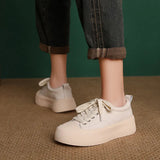 Retro Thick-Slate Shoes Women Autumn And Winter New Round Head Fashion Casual Single Shoes