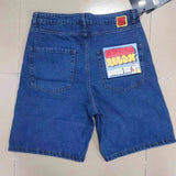 Big Boy Jeans Hip-Hop Cartoon Pattern Embroidered Loose Jeans Men's