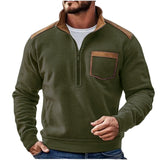 Version Of 2025 Men's Casual Coat Autumn And Winter Grip Velvet Knitwear Station Head-On Zipper