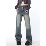 Back Star Patchwork Flare JeansOutfit