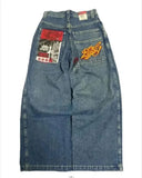 Wide-Leg Jeans Men Y2K Hip-Hop Harajuku High-Quality Street