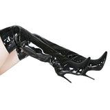 Sexy Mirror Bright Woman Over Knee Boots Fashion Show Night Club Super High And Fine And Female Boots Large