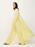 Lazy Wind Perspective Loose Long Open Shirt Plus Short Skirt Suit Women's Jersey Trousers Two