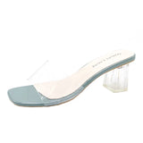 Spring And Summer New Seaside Vacation Coarse And Transparent Sandals Female Fairy Breeze Cool Drag Lady