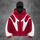 Double Hat Unique Design Hoodie Autumn And Winter New Men's And Women's Same Loose Y2K