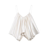 New Fashion Sexy Silk Silk Folding Top