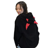 Zingj Autumn / Winter Hoodie Ins Hikhara Night Wind Plus Velvet Hooded Top Loose Plus Size Korean Coat Women's