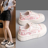 Bottom Low Help Canvas Shoes Women 2025 Spring New Small White Shoes Set Students Sports Leisure Board Shoes