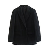 2025 Women's Wear Street Fashion Temperament Two-Button Suit Jacket Jacket