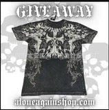 New T-Shirt Cross Wings Before And After Printing Round Neck Short-Sleeved Direct Selling