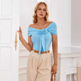 Independent Research And Development Of Casual Fashion Women's 24 Years New Solid Color Shoulder Waist