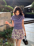 Xixi 13 Lines 2025 Spring New High Waist Half Skirt A Word Bag Hip Short Skirt