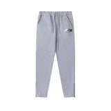 Rainbow Gradient Letter Tiger Head Printing Ins Trendy Sweater Trousers Jogging