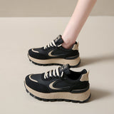 Casual Sneakers Women 2025 Autumn New Korean Version Of The Thick-Sed Forrest Shoes Student Running