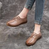 The Size Of The Leather Soft-Soled Hole Shoes Women's Sandals 4142 Breathable Women's Shoes Hand-Empty Mother Shoes Low