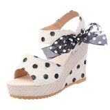 Hee Women's Sandals Fruit Pattern High Heel Sandals Women 2025 Spring And Summer New Word Fish Mouth Bow Women's