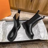 Boots Women's Spring And Autumn 2025 New Small Small Thick Bottom Smoke Boots Chelsea Boots Children's