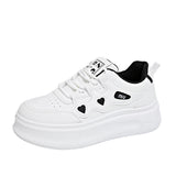 Women's Shoes 2025 New Thick Soles To Increase The Small Casual Sneakers In The Tide Of Students White