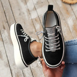 Zingj Size Thick Sole Single Shoes Female 2023 Spring And Autumn New Diamond With Platform Platform Sports Wind Casual