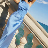 New Women's Round-Neck Sleeveless Pure Temperament Fashion Dress Collar Dress Dress
