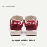 Year's Eve Version Of The Snake Year Limited To Original Designer Bread Shoes Men's Fashion Shoes Red Men's