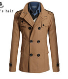 Sales Of New Men's Hair Coat In The Long Middle Of The Men's Coat