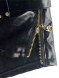 Punk PU Leather Hollow