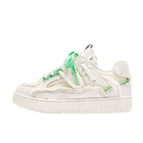 Shoes Destruction Aesthetic Series Of National Tide Leisure Youth Trend Anti-Slip Wear-Resistant High And Low Gangs Shoes Men's