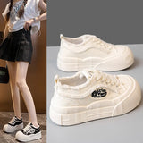 Bottom Low Help Canvas Shoes Women 2025 Spring New Small White Shoes Set Students Sports Leisure Board Shoes