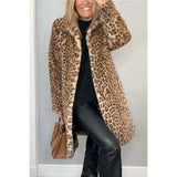2025 Fashion Leopard-Print Warm Plush Long