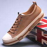 Men's Shoes Men's Casual Leather Shoes Trend Wide Version Of Leather Shoes Lazy One Foot Loose Tight Leather Shoes