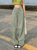 Light Wash Baggy Boyfriend Jeans-Outfit