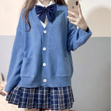 Women Solid Simple Single Breasted Pockets School Girls All-match Loose Kawaii Ins 2XL Leisure Fashion Outwear Chic