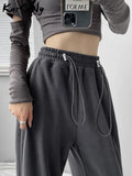Winter Warm Sweatpants Women Fleece Trousers Solid Lose Thick Casual Pants Winter Warm Women Fleece Cotton