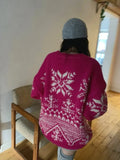 Jacquard Christmas Sweater- Outfit