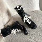 Height-Hunting Duck Boots Lady In The Match Color Niche Design With Boxing Boots Outdoor Workwear Martin