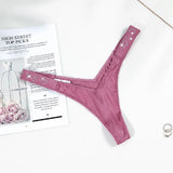 Water Drill English Letter Loose With Sexy Trousers T Trousers Comfortable Ice Silk Thongs Ladies