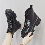 Boots Women's New Mid-Autumn 2025 New Thick Bottom British Wind Students With Thick-Bottomed Short Boots In Front Of The