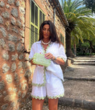 Zingj Spring 2024 New Women's Simple Fashion Short Shirt Casual