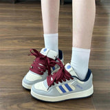Niche Thick-Soled Shoes Women 2025 Autumn New Korean Version Of Running Lace Casual Shoes Patent Leather