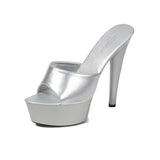 Zingj Patent Leather Drag Heels With Sexy Black Waterproof Platform Hate Day High Heel Sandals Female