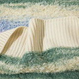 Multicolored Yarn Plush Sweater