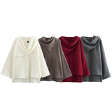 Women's Explosion Cloak Knitted Loose R-Shirt