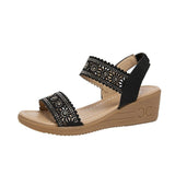 And Roman Shoes Women 2025 Summer New Bohemian National Wind Hollowed Out With Mother