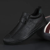 Autumn New Men's Shoes Trendy Shoes Men's Double Zip Casual Shoes Men's Board Shoes Trend Warm Leather