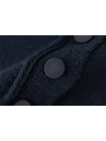 Cardigan Sweaters For Women Irregular Solid Loose O-Neck Korean Vintage Long-Sleeved Female Knit Cardigans Coat